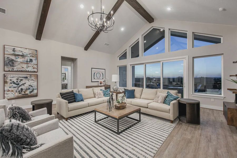 Representative furnished interior of a home built from the Gregory by Chesmar Homes in Potranco Oaks 100's, Castroville (Image 11).