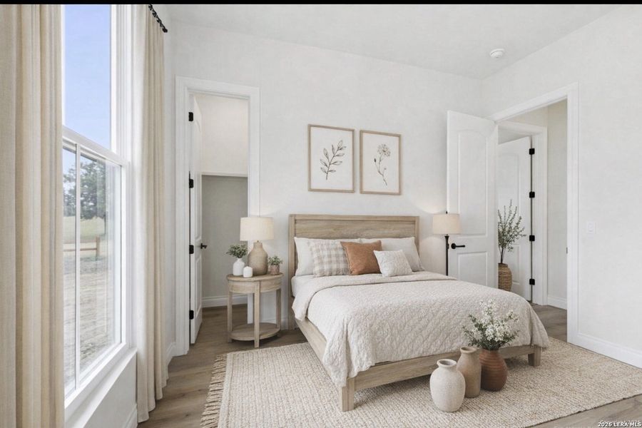 Furnished interior view inside a new home in , Bandera (Image 32).