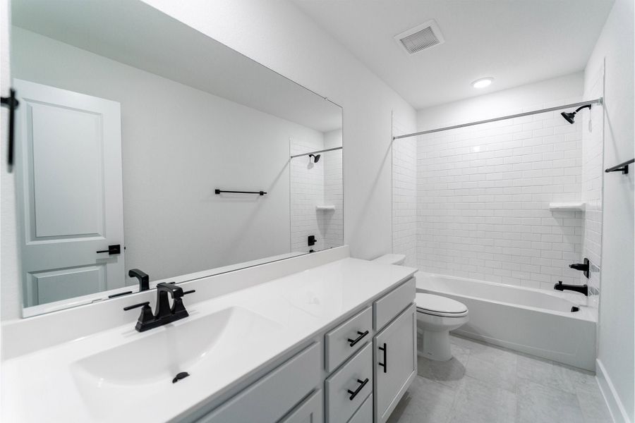 Furnished interior view inside a new home in Lariat, Liberty Hill (Image 12).