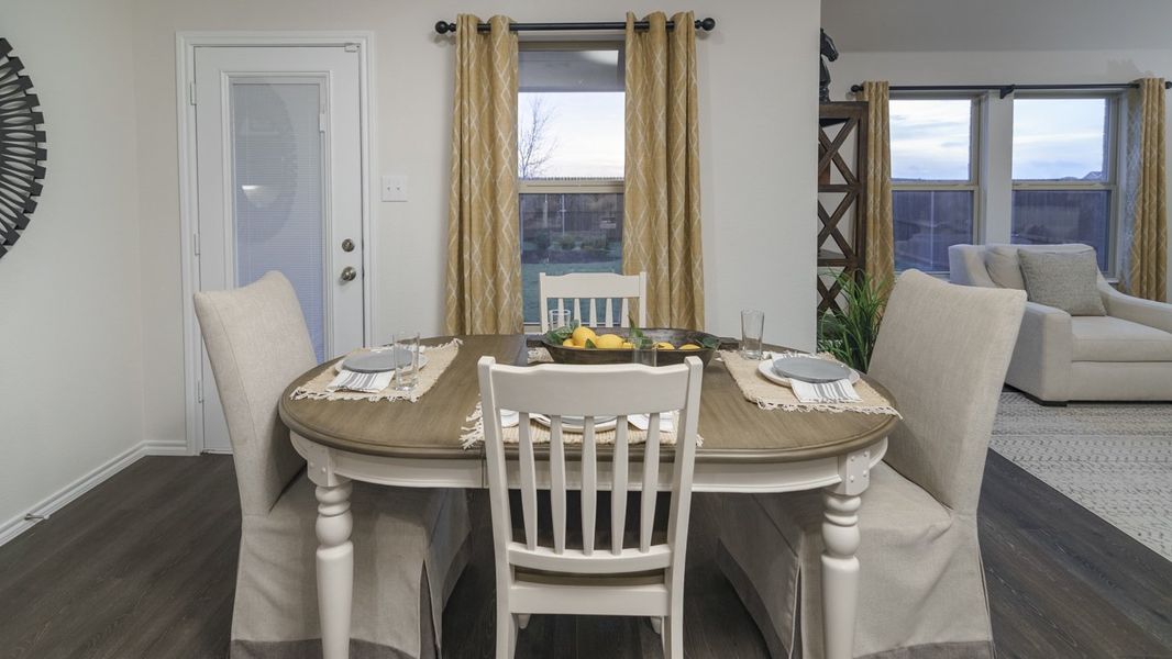 Furnished interior view inside a new home in Stonewyck Farms, Ennis (Image 12).