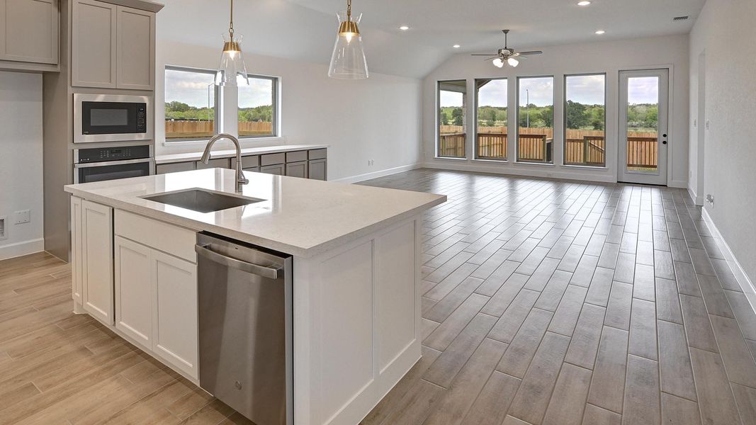 Furnished interior view inside a new home in Alsatian Oaks 50', Castroville (Image 11). Furnished interior view inside a new home in Alsatian Oaks 50', Castroville (Image 11).