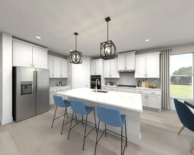 Skip takeout and prep dinner in the well-appointed kitchen.