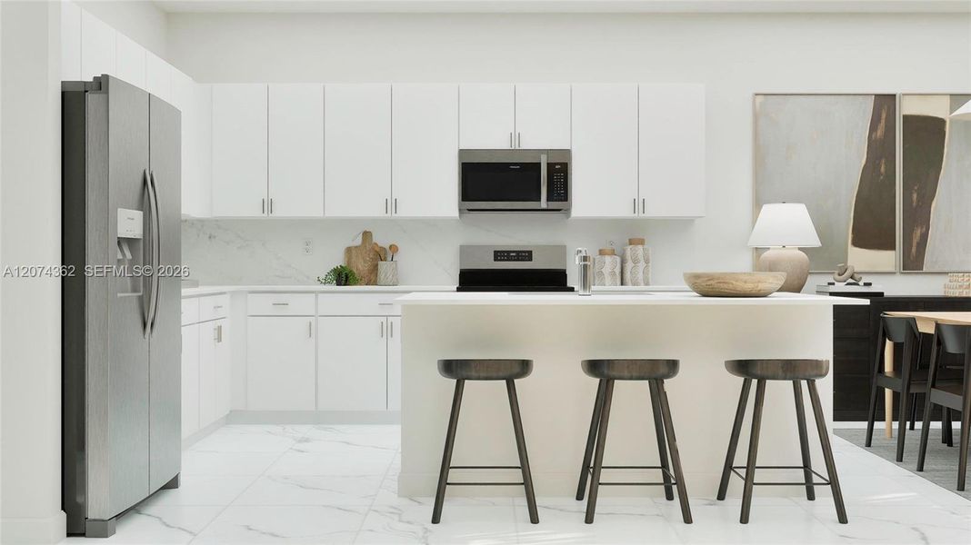 Furnished interior view inside a new home in Solterra, Sunrise (Image 10).