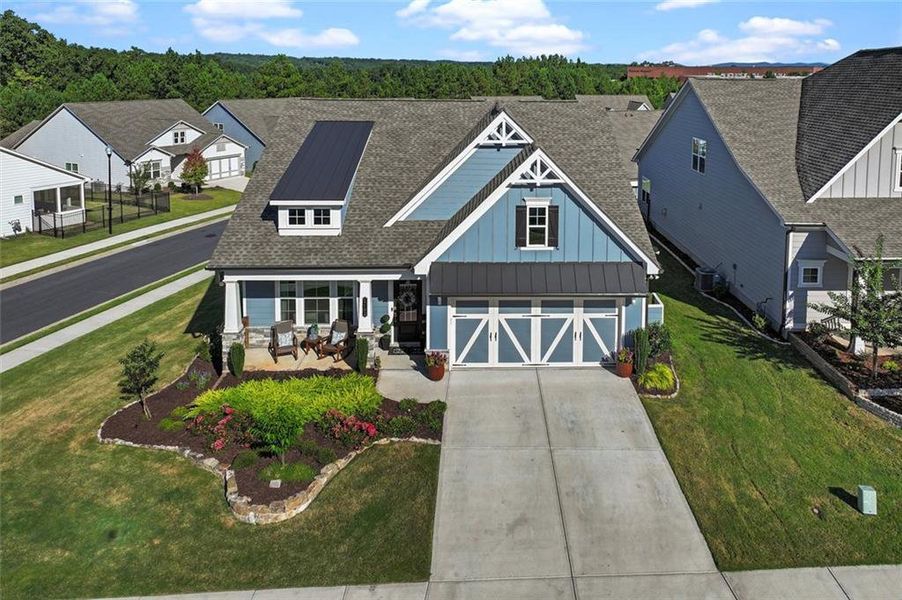 Front exterior of a new home in , Canton, GA, highlighting curb appeal (Image 27).