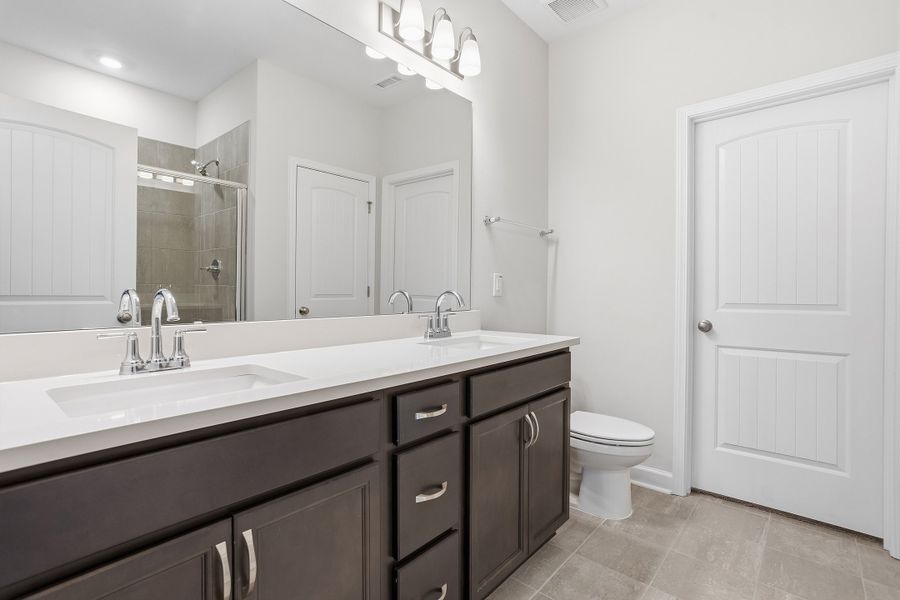 Furnished interior view inside a new home in Ovation at Sweetbrier, Durham (Image 14). Furnished interior view inside a new home in Ovation at Sweetbrier, Durham (Image 14).