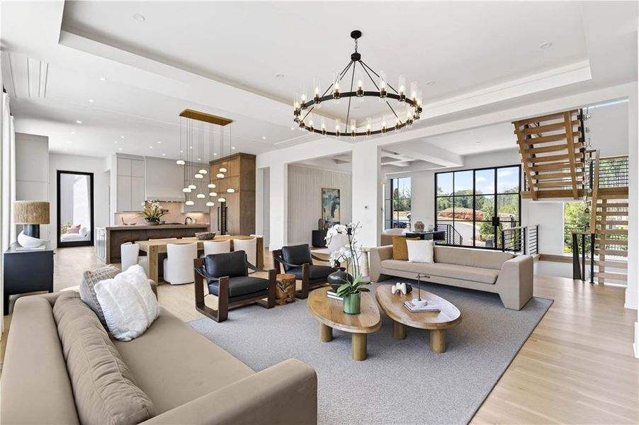 Furnished interior view inside a new home in , Marietta (Image 51).