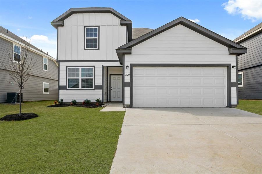 Front exterior of a new home in Sycamore Landing, Fort Worth, TX, highlighting curb appeal (Image 15). Front exterior of a new home in Sycamore Landing, Fort Worth, TX, highlighting curb appeal (Image 15).