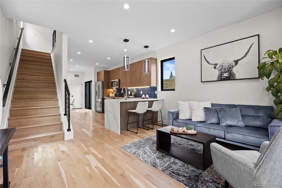 Furnished interior view inside a new home in , Denver (Image 13). Furnished interior view inside a new home in , Denver (Image 13).