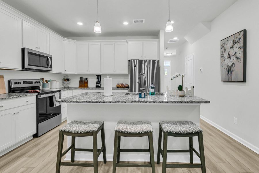 Furnished interior view inside a new home in Boykins Run Townhomes, Moncks Corner (Image 31). Furnished interior view inside a new home in Boykins Run Townhomes, Moncks Corner (Image 31).