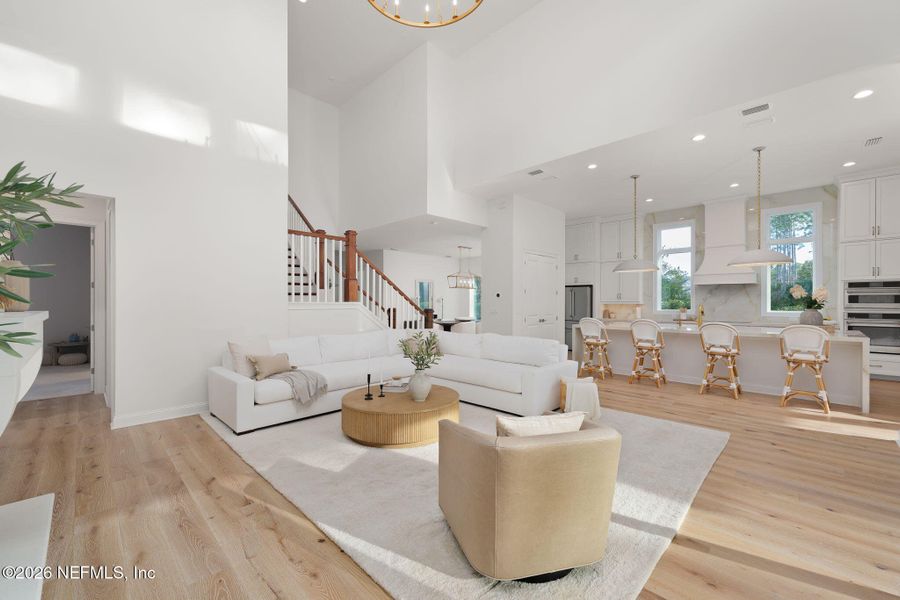 Furnished interior view inside a new home in Nocatee, Ponte Vedra (Image 61). Furnished interior view inside a new home in Nocatee, Ponte Vedra (Image 61).