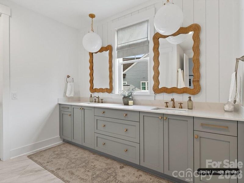 Furnished interior view inside a new home in , Charlotte (Image 19).