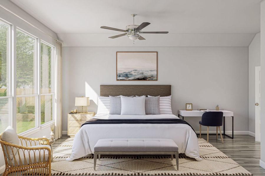 Representative furnished interior of a home built from the Starling by Tri Pointe Homes in Oakhill Reserve, Tomball (Image 9).