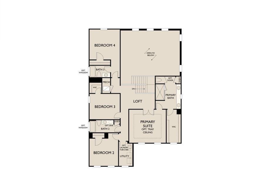 2D floor plan layout for the Griffin II by Ashton Woods in Ardisia Park Estate, New Smyrna Beach, FL (Image 4). 2D floor plan layout for the Griffin II by Ashton Woods in Ardisia Park Estate, New Smyrna Beach, FL (Image 4).