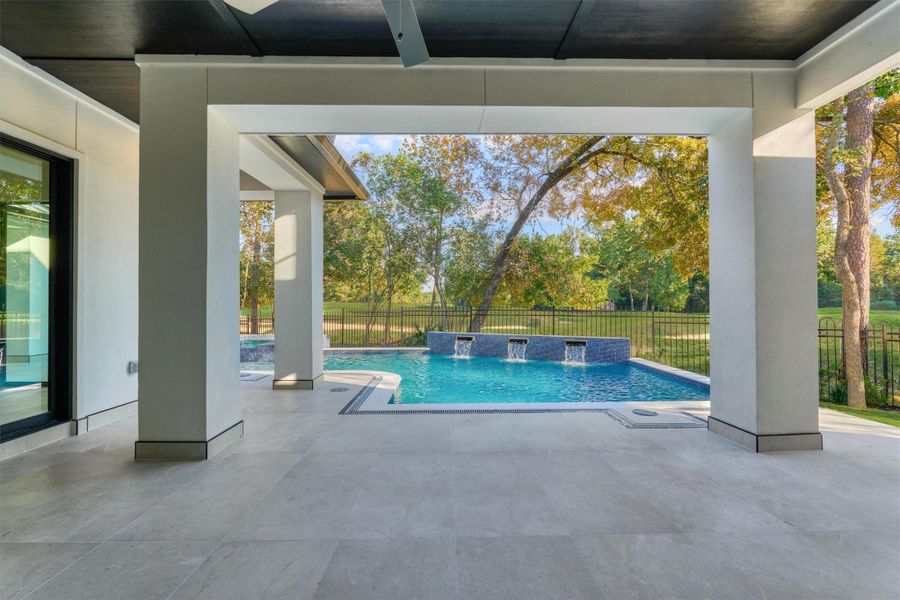 Exterior details and patio area of a home in , Spring (Image 27). Exterior details and patio area of a home in , Spring (Image 27).