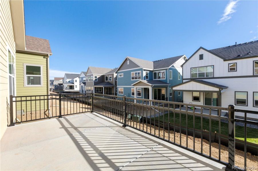 Front exterior of a new home in Dillon Pointe - Journey, Broomfield, CO, highlighting curb appeal (Image 20).