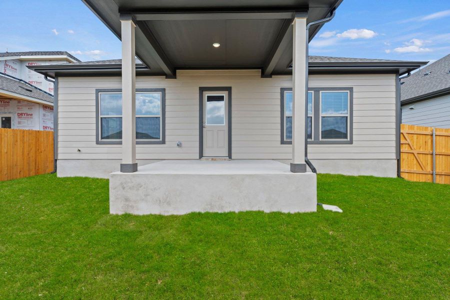 Rear Covered Patio