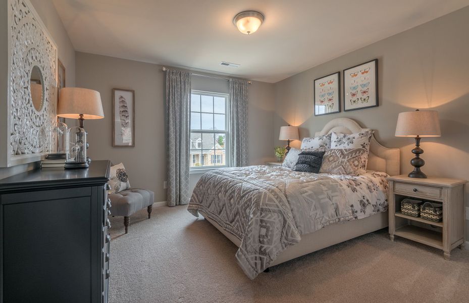 Furnished interior view inside a new home in Parkside Crossing, Charlotte (Image 11). Furnished interior view inside a new home in Parkside Crossing, Charlotte (Image 11).