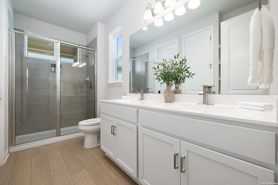 Furnished interior view inside a new home in , New Braunfels (Image 12).