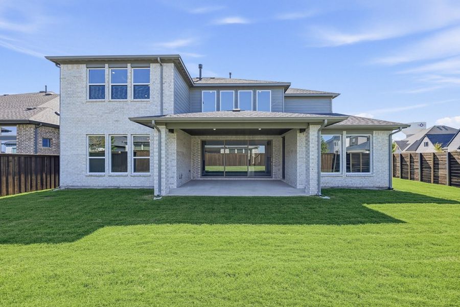 Exterior details and patio area of a home in The Ridge at Northlake, Northlake (Image 4).