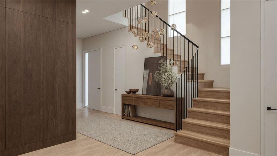 Furnished interior view inside a new home in , Dallas (Image 2).