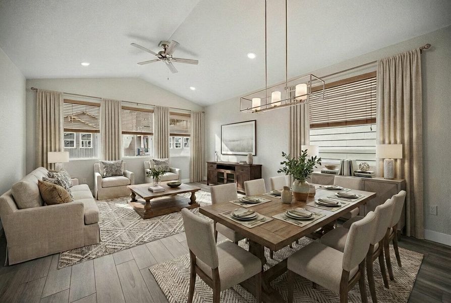 Furnished interior view inside a new home in Pony Park, Colorado Springs (Image 11).