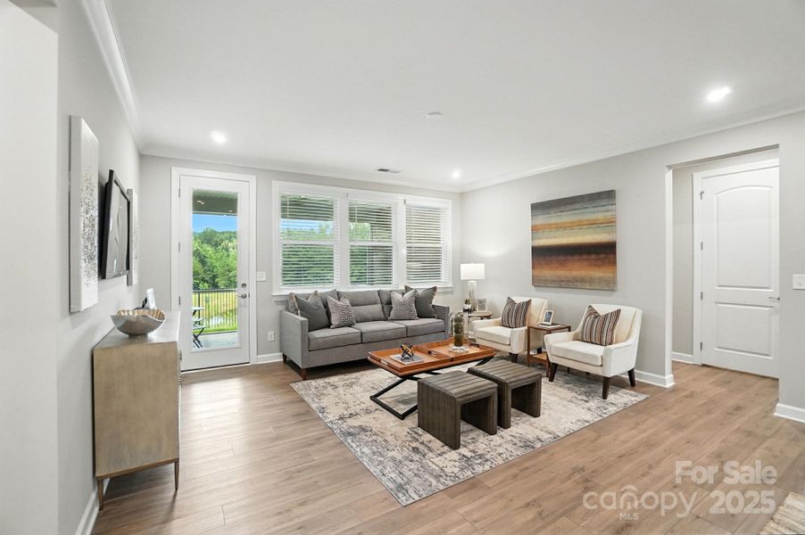 Furnished interior view inside a new home in Sonata at Mint Hill, Mint Hill (Image 15). Furnished interior view inside a new home in Sonata at Mint Hill, Mint Hill (Image 15).