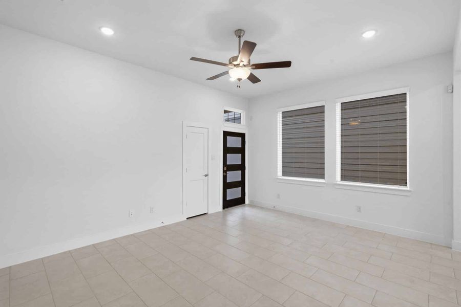 Spacious, unfurnished interior of a new home in Bridgeland, Cypress (Image 25).