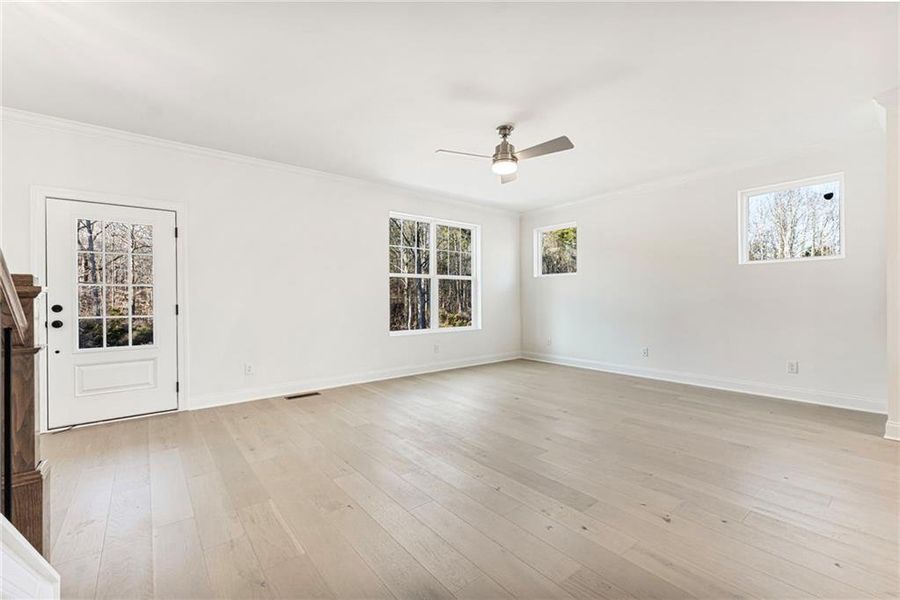 Spacious, unfurnished interior of a new home in , Sugar Hill (Image 32).