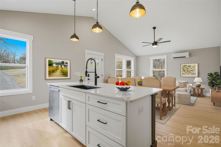 Furnished interior view inside a new home in , Hendersonville (Image 10). Furnished interior view inside a new home in , Hendersonville (Image 10).