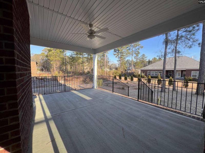 Exterior details and patio area of a home in The Cove, Sumter (Image 3).