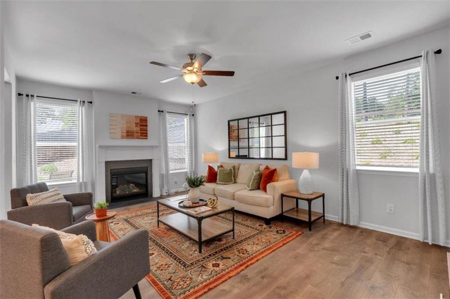 Furnished interior view inside a new home in Park Center Pointe, Austell (Image 6).