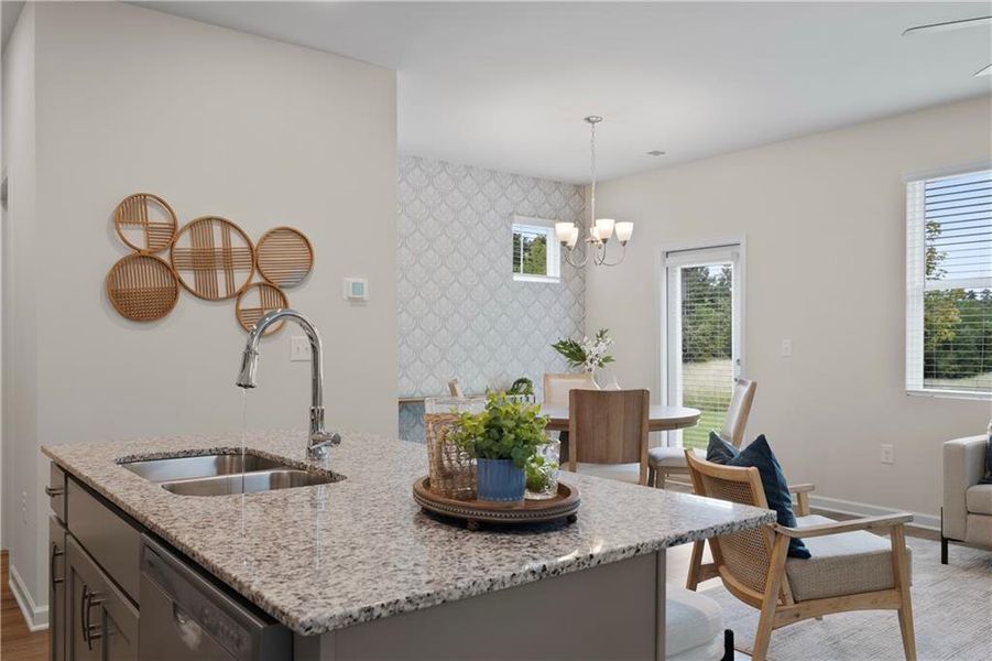 Furnished interior view inside a new home in Walden Park – The Retreat, Jonesboro (Image 27).
