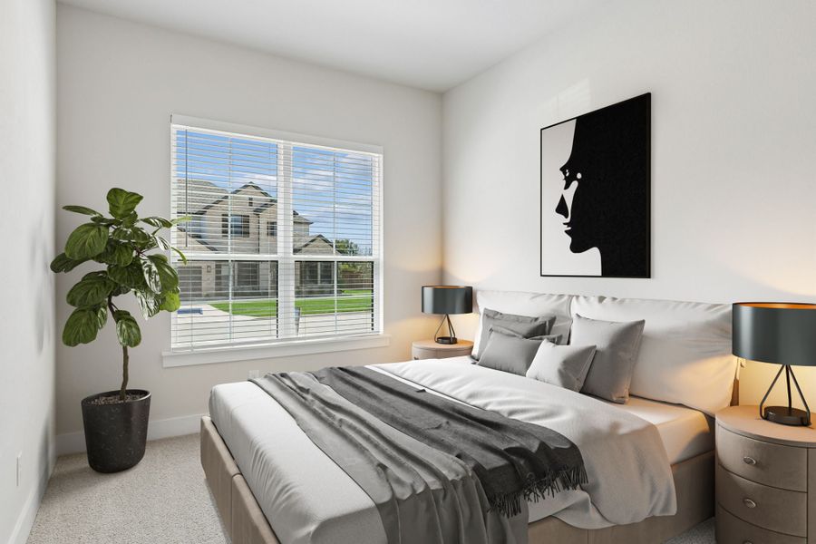 Furnished interior view inside a new home in Rainwater Crossing, Celina (Image 9).