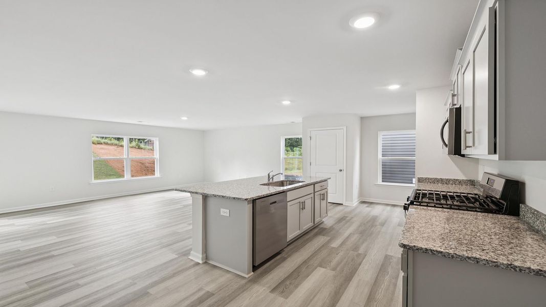 Furnished interior view inside a new home in Paddock Point, Roebuck (Image 8).