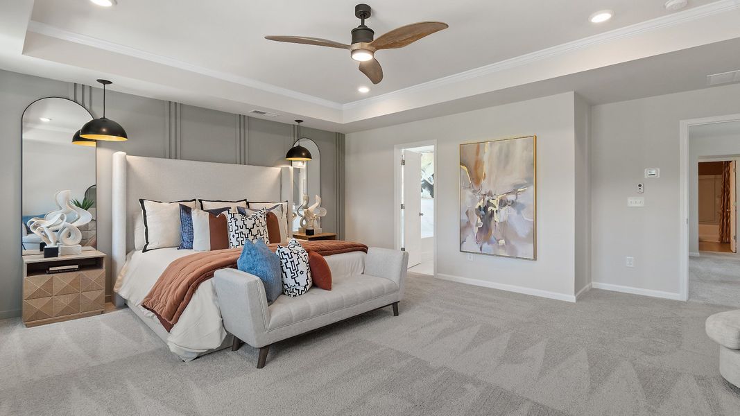 Furnished interior view inside a new home in Chapel Hill, Newnan (Image 24).