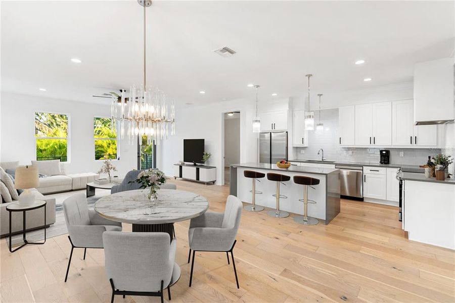 Furnished interior view inside a new home in , Sarasota (Image 16).