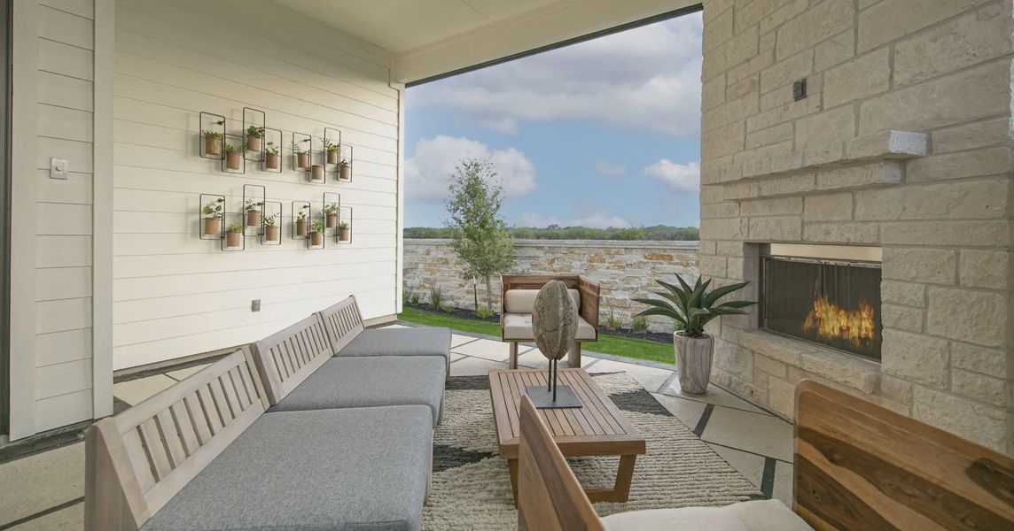 Representative exterior details of a home built from the Adelaide by Chesmar Homes in Mesa Western, Cibolo (Image 2).