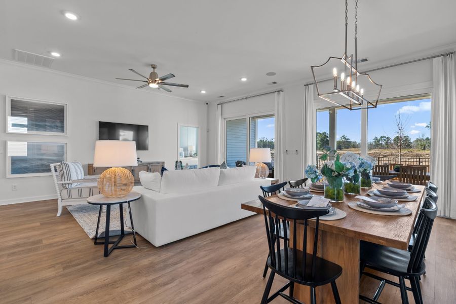 Representative furnished interior of a home built from the The Longboard by Chesapeake Homes in Coastal Club of the Carolinas, Calabash (Image 17).