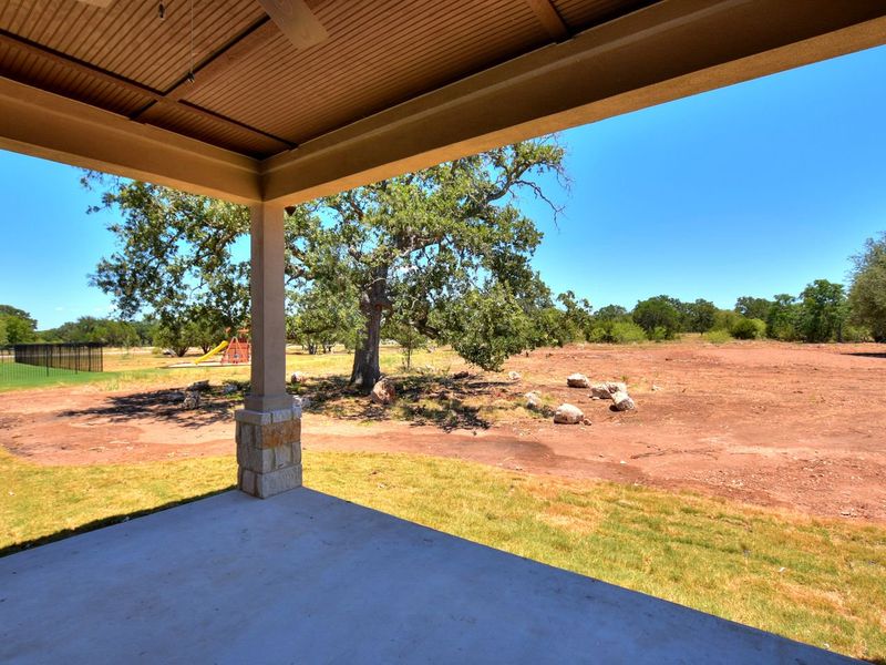 Representative exterior details of a home built from the San Simeon I by Giddens Homes in Clearwater Ranch, Liberty Hill (Image 99).
