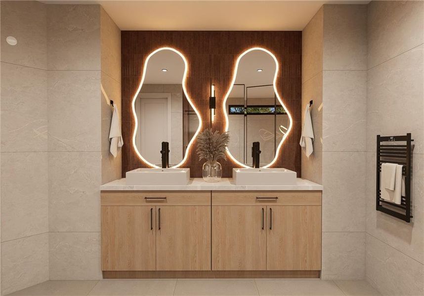 Furnished interior view inside a new home in , Fairburn (Image 10).