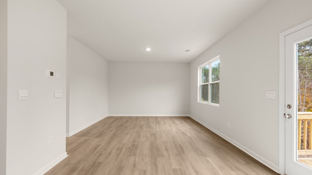 Representative unfurnished interior of a home built from the Belhaven by D.R. Horton in Pointe Park, Union City (Image 18). Representative unfurnished interior of a home built from the Belhaven by D.R. Horton in Pointe Park, Union City (Image 18).