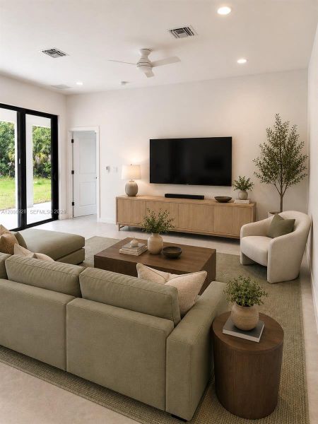 Furnished interior view inside a new home in , Lehigh Acres (Image 13). Furnished interior view inside a new home in , Lehigh Acres (Image 13).