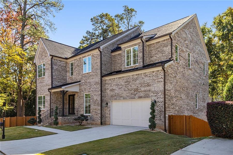 Front exterior of a new home in , Brookhaven, GA, highlighting curb appeal (Image 24).