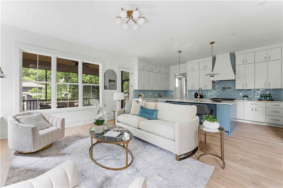 Furnished interior view inside a new home in , Atlanta (Image 19).