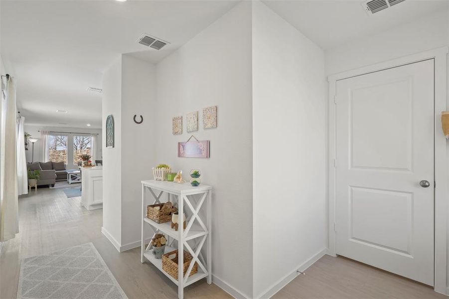 Furnished interior view inside a new home in Mobberly Farms, Pilot Point (Image 24).