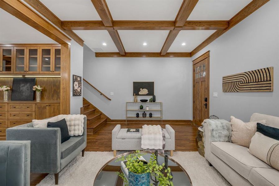 Furnished interior view inside a new home in , Dallas (Image 13).