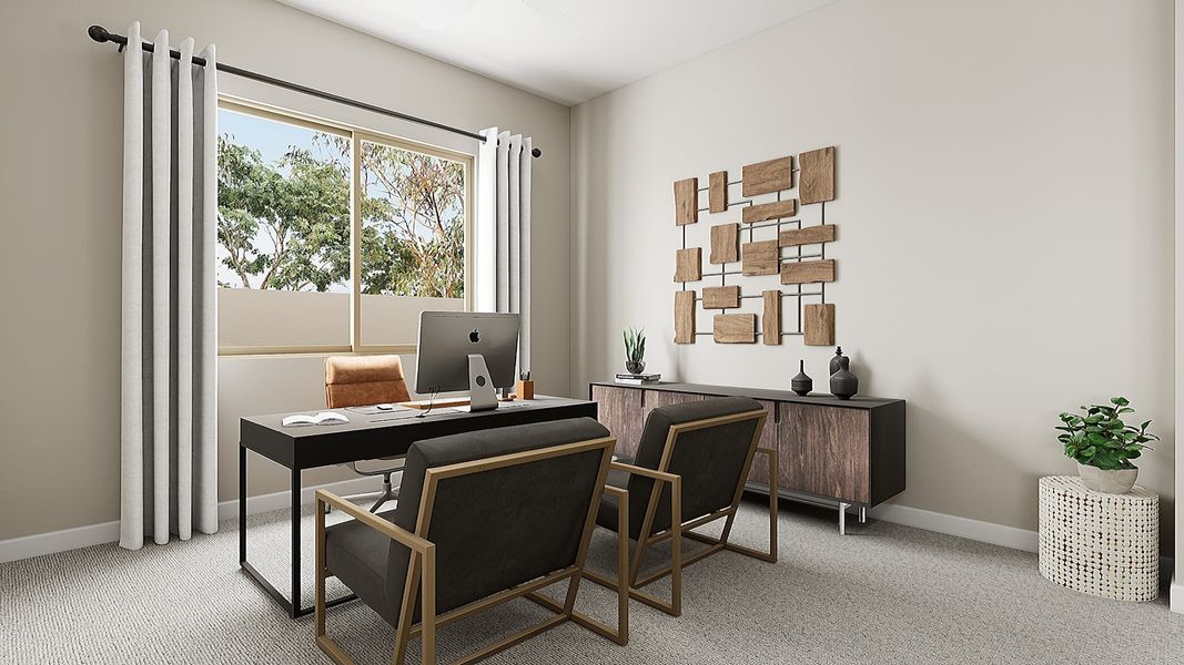 Representative furnished interior of a home built from the Cholla Plan 5541 by Tri Pointe Homes in Blossom Rock, Apache Junction (Image 23).