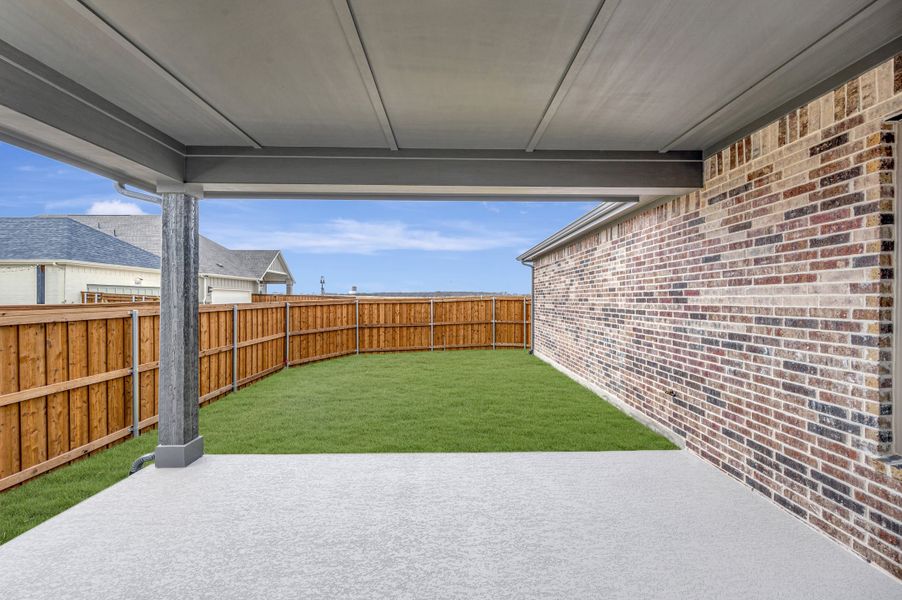 Exterior details and patio area of a home in Talia – Garden Series, Mesquite (Image 4).