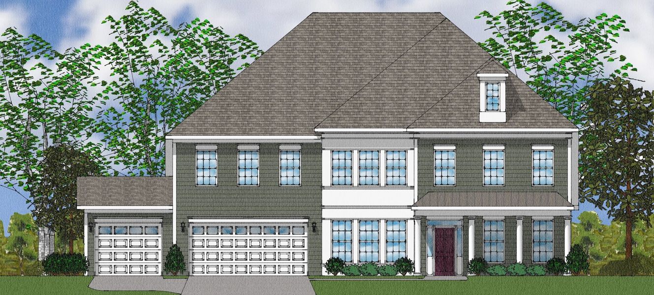 Representative exterior photo of a completed home built from the Patterson II - Elite Collection by Mungo Homes in Suter Estates, Easley, SC (Image 28).