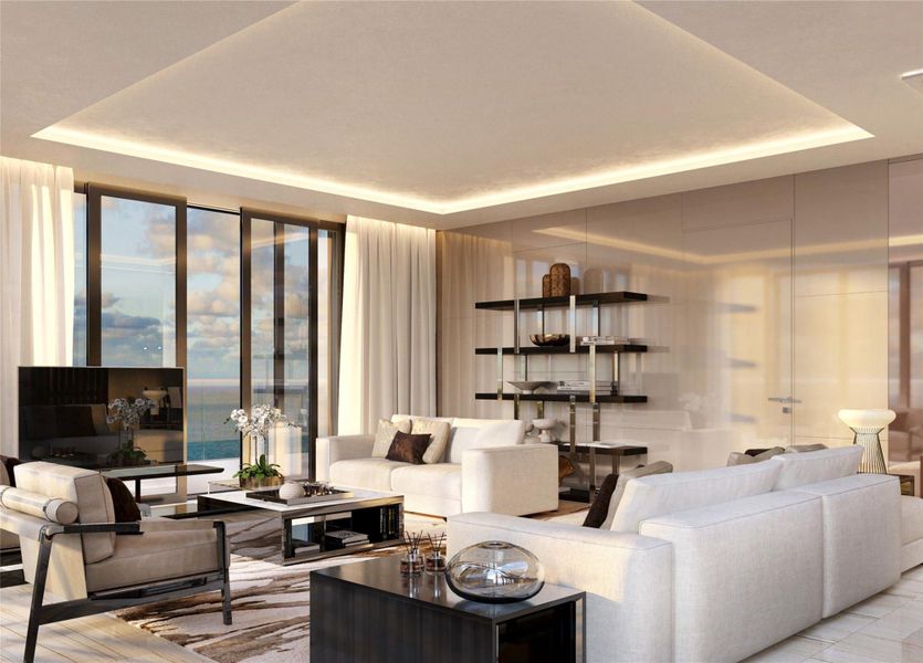 Furnished interior view inside a new home in , Hollywood (Image 4).